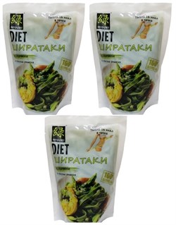 Лапша Midori ширатаки Феттуччине с побегами ячменя 3 штуки 5684 - фото 7590